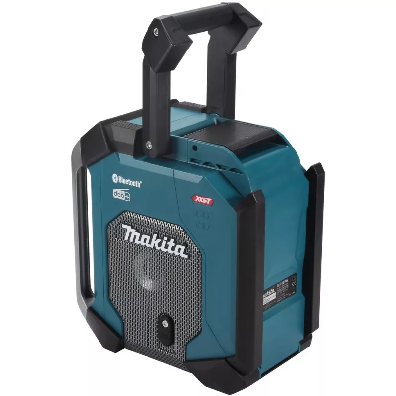 Makita MR007GZ akumulatora būvlaukuma radio, DAB+/FM, 18V-40V, melns/zaļš