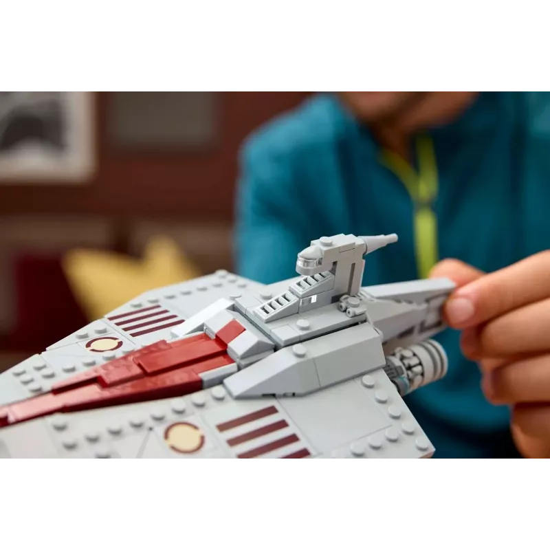 LEGO Star Wars Acclamator-klases uzbrukuma kuģis komplekts 75404 — būvēšanas komplekts, 450 gabali, eksponāta modelis 130×150×230 mm