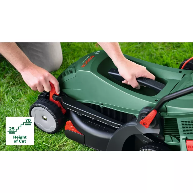 Elektriskais zāles pļāvējs Bosch UniversalRotak 37-550 — 1400 W, 37 cm pļaušanas platums