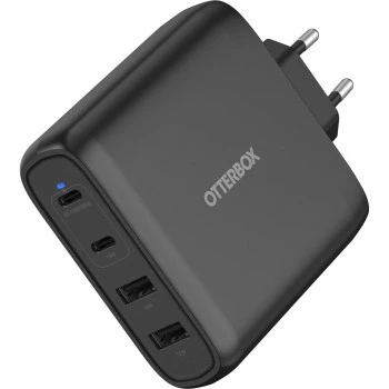 Sienas lādētājs OTTERBOX 78-81343 100W GaN ar 2× USB-C un 2× USB-A portiem