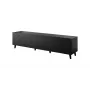 TV skapis cama meble ETNA 200 x 42 x 52 cm, matēts melns, skaidu plātnes virsma