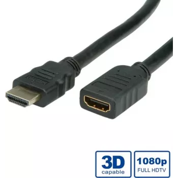 HDMI pagarinātājs High Speed + Ethernet VALUE 5 m