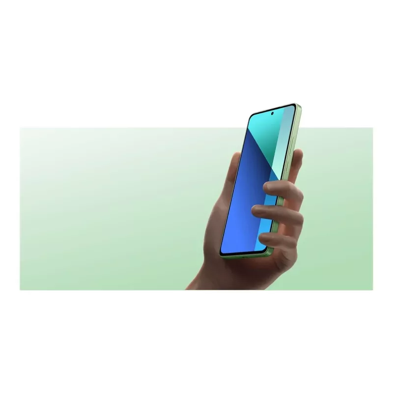 Xiaomi Redmi Note 13 6GB+128GB Piparmētru zaļš 16,94cm (6,67) AMOLED Displejs, MIUI 14 uz Android 13 bāzes, 108MP Trīskāršā kamera