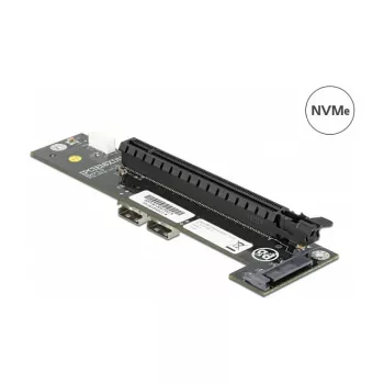 Pārveidotājs 2 x SFF-8654 uz PCIe x16 Bifurkācija DeLOCK 64148
