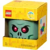 Uzglabāšanas kaste Room Copenhagen LEGO Galvaskauss maza, zaļa/melna