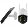 Foscam B4 Wi-Fi āra IP novērošanas kamera, kupolveida, 4 MP (2560 x 1440), ar saules bateriju, darbojas ar akumulatoru, grozāma un noliecama, 6x digitālais tālummaiņa, balta