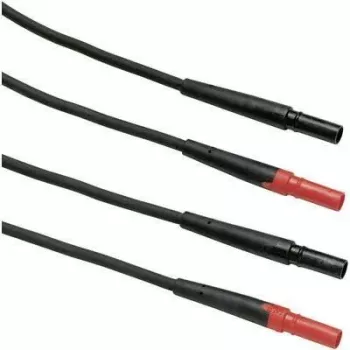 Fluke TL27 Testa vadi - Melns - Sarkans - CAT III - EPDM - 1,5 m - 1000 V (668571)