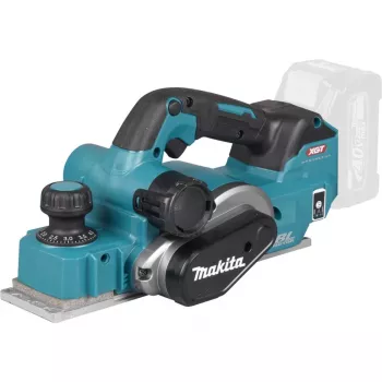 Bezvadu ēvelmašīna MAKITA KP001GZ, 40V, zila/melna, bez akumulatora un lādētāja