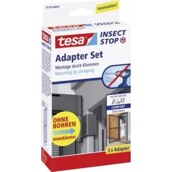 Adapteru komplekts Tesa 55193-03 Alu Comfort moskītu tīkla rāmim
