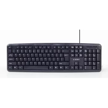 Gembird KBS-UO4-01 Klaviatūra un pele birojam USB QWERTY US English Melna