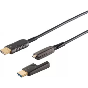 Optiskais HDMI kabeļu komplekts ShiverPeaks 30-02755 4K — 75 m garums