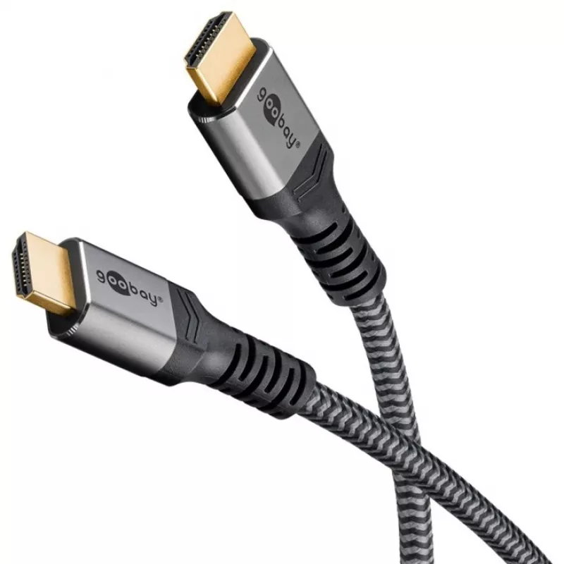 Goobay 65263 HDMI kabelis 5 m HDMI A tipa (standarta) pelēks