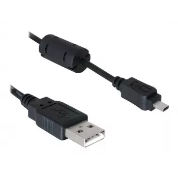 DeLOCK USB kabelis 1.83m Melns Vīrietis/Sieviete Niķelēts