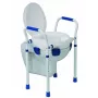 Pacēlājs tualetes podam Aston Clipper VII 500431 — regulējams medicīnisks tualetes sēdeklis, polipropilēns, alumīnija/tērauda rāmis, iekšējais diametrs 25×21 cm