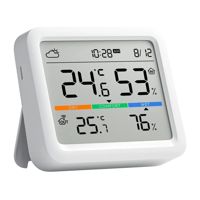 SwitchBot Meter Pro balts LCD temperatūras un mitruma sensors