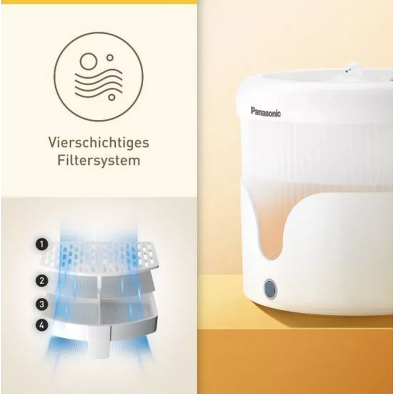 Panasonic CP-JNW01CW viedais dzīvnieku ūdens strūklaku dzirdinātājs, 1,9 l, 35 dB, balts