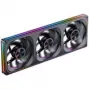 Jonsbo ZA-420BR PWM Reverse ARGB korpusa ventilatori — 3×140 mm, melni
