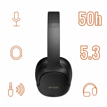 Austiņas Manta HDP1001BK Rytmo Elegance Black