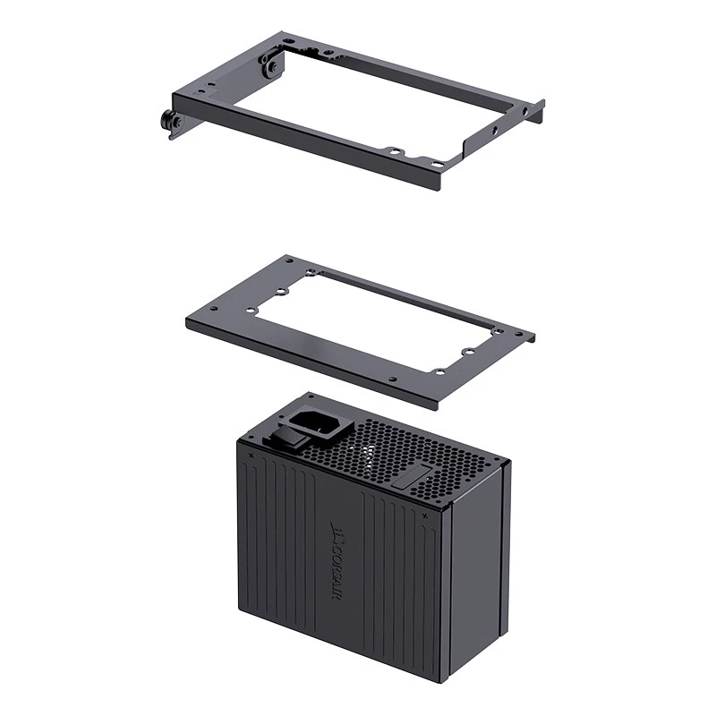 Jonsplus Z20 matx korpuss ar rokturi - melns