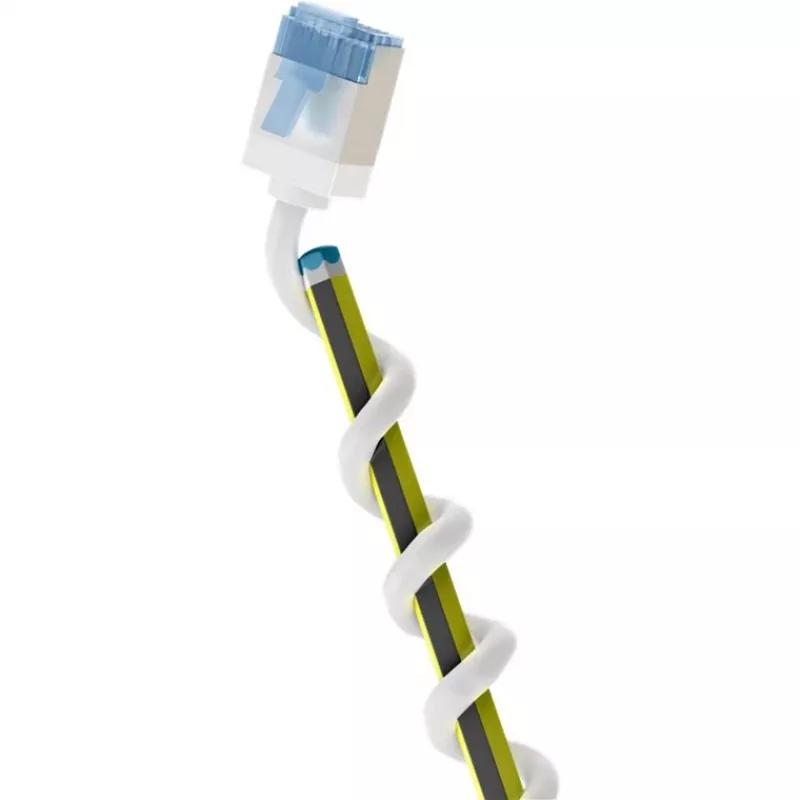 GOOBAY Ultra-Flexible Cat.6a Patch Cable slim, U/FTP (Balts, 0,5 m, īpaši īss spraudnis)
