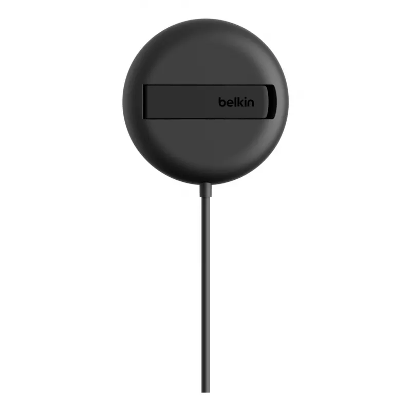 Salokāms magnētiskais Qi2 bezvadu lādētājs Belkin WIA011KQBK 15W (20W barošanas bloks), Melns