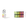 Krāsains neona papīrs Double A, 75g, A4, 100 loksnes, Rainbow 4, 5 neona krāsas