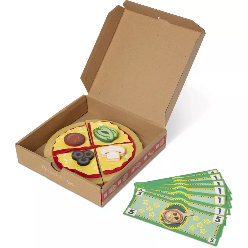 Melissa & Doug Top & Bake Pizza Counter koka rotaļu komplekts