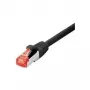 Tecline exertis Connect - Patch-Cable - RJ-45 (M) līdz RJ-45 (M) - 1,5 m - SFTP, PiMF - CAT 6 - halogēns nesaturošs, bez aizķeršanās - Melns (715015S)