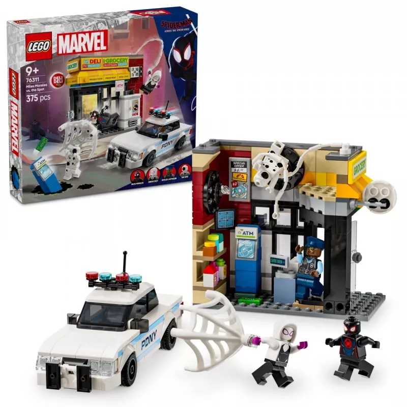 LEGO MARVEL 76311 Mailess Morales pret The Spot