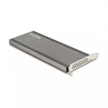DeLOCK PCI Express 4.0 x16 karte ar 4 x iekšējo NVMe M.2 Key M slotu, radiatoru un ventilatoru