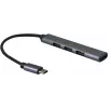 USB centrmezgls Helos 344447 Type-C 5000 Mbit/s Pelēks