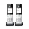 Gigaset COMFORT 500HX duo Analog/DECT telefons ar zvana identifikāciju Melns, Sudrabs