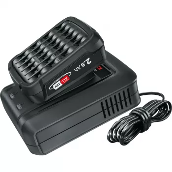 BOSCH Akumulatora starta komplekts 18V 1x 2,5Ah + Ātrais lādētājs AL 18V-44 (melns, litija-jona akumulators 2,5Ah, POWER FOR ALL ALLIANCE)