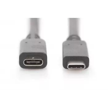 USB Type-C pagarinātājkabelis Digitus AK-300210-007-S 0,7 m
