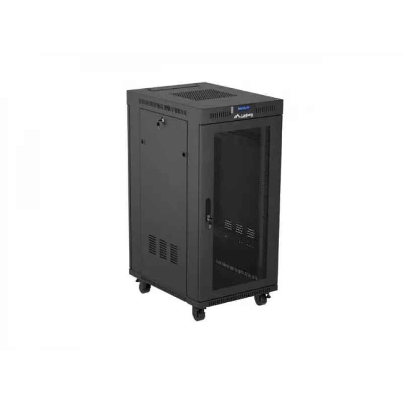 Brīvi stāvošs skapja statīvs LANBERG FF01-6824-23BL 24U 600×800 mm IP20 Melns