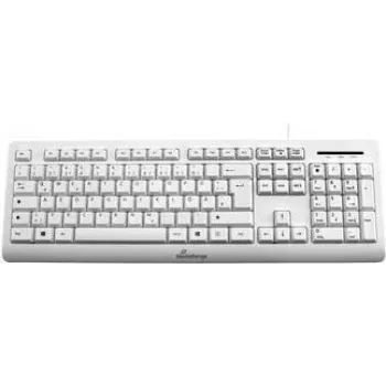 Tastatūra MediaRange MROS110 Office USB QWERTZ vācu balta