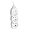 TRACER pagarinātājs PowerCord 1.5m 3 kontaktligzdas balts