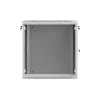 Sienas stiprinājuma servera skapis 19 inch 12U 600x600 mm pelēks Lanberg WF01