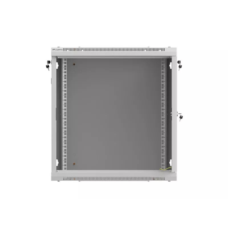 Sienas stiprinājuma servera skapis 19 inch 12U 600x600 mm pelēks Lanberg WF01