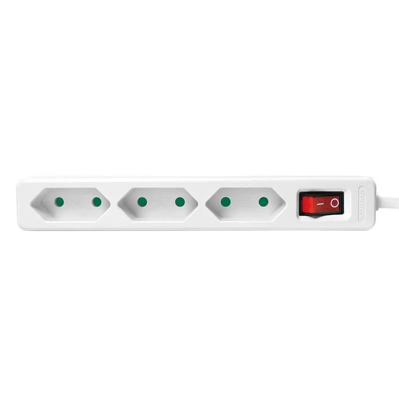 Pagarinātājs LogiLink LPS230 1.5m 3 AC kontaktligzdas Iekštelpām Balts