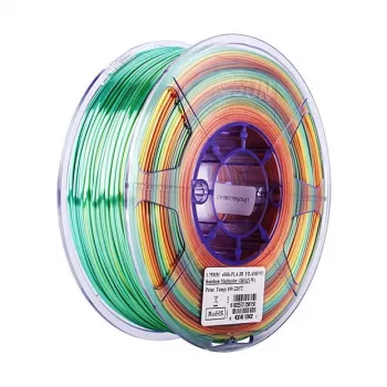 Esun EPLA-SILK 1.75mm RAINBOW 1kg - zīda efekta PLA 3D drukas pavediens