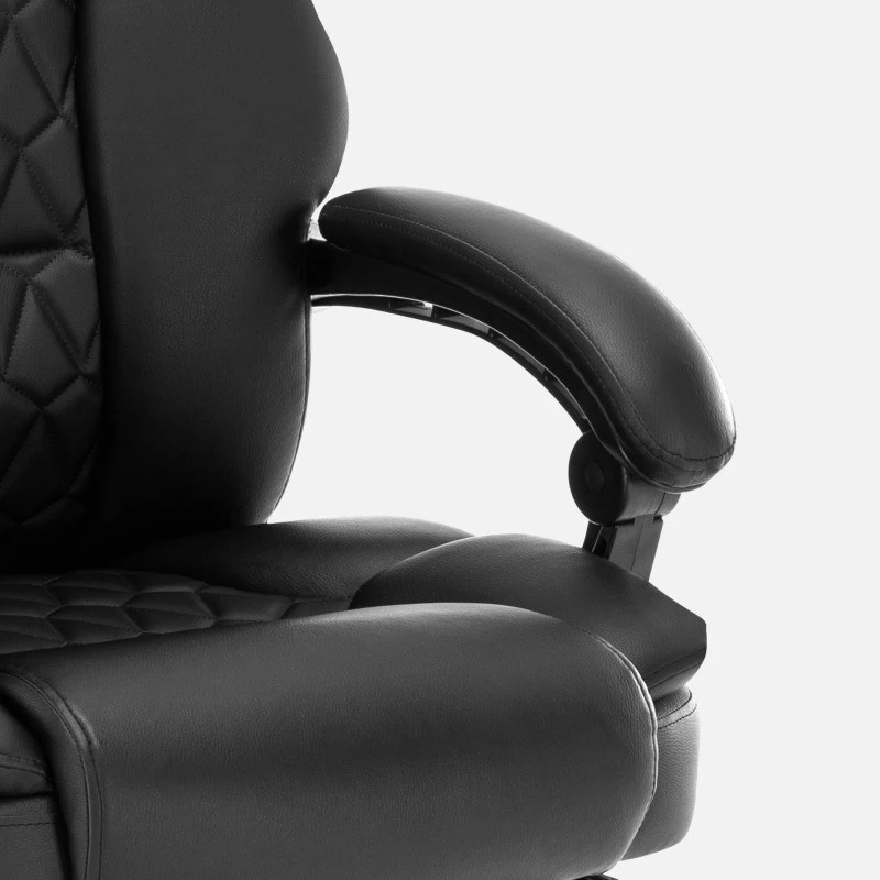 Ergonomisks biroja grozāmais krēsls mark adler MA-BOSS 6.0, organiskās ādas sēdeklis, regulējams augstums 47–55 cm, jostas atbalsts, Tilt Dual mehānisms
