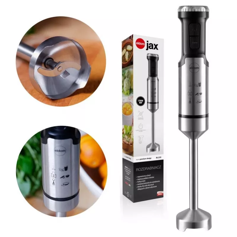 ELDOM Blender JAX, 1000 W, metāla uzgalis, ātruma regulēšana, turbo