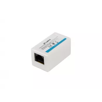 Tīkla savienotājs LANBERG AD-RJ45-RJ45-OU6 — balts RJ-45 1 ieeja uz 1 izeju