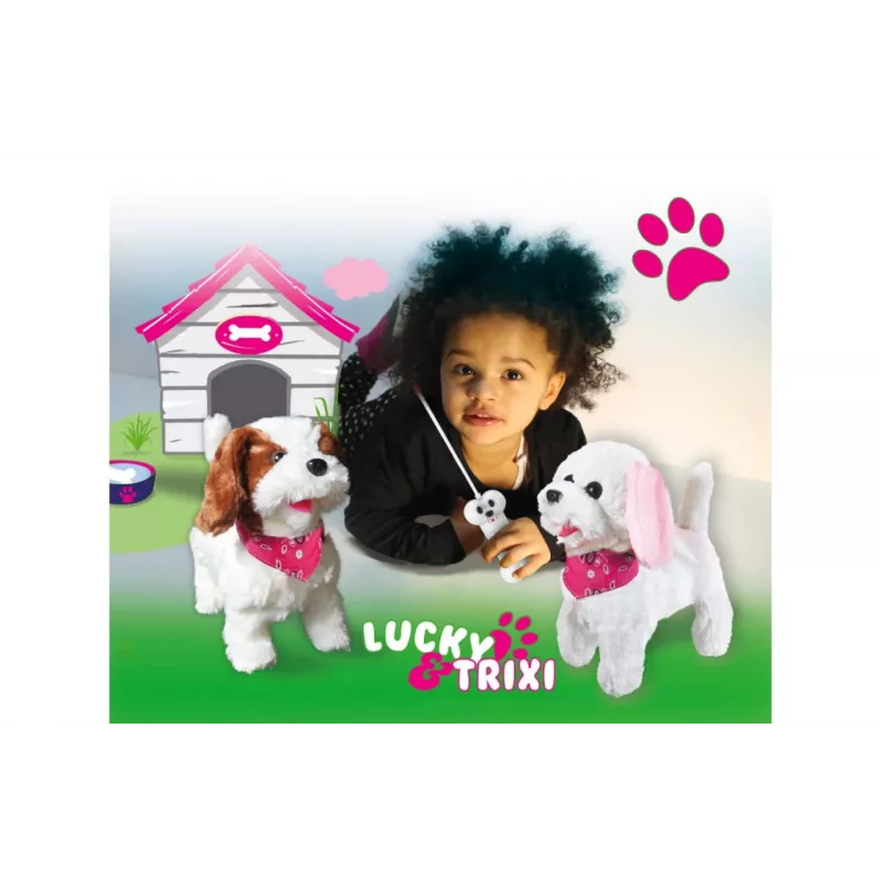 Rotaļlietu dzīvnieks Jamara 460340, ar tālvadību, balts/brūns
