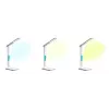 Media-Tech MT222 Leditou LED galda lampa ar 15 W Qi bezvadu uzlādi, pulksteni, modinātāju, termometru, baltā krāsā
