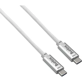 USB Type-C kabelis helos 372343, 40 Gbps, 240 W, 2,0 m, pelēks
