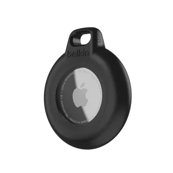Belkin MSC013btBK melns AirTag maciņš ar atslēgu gredzenu