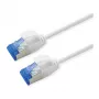 ROLINE Patch Kabelis Cat.6A (Class EA) S/FTP (PiMF), LSOH, PoE, balts, 0,5 m