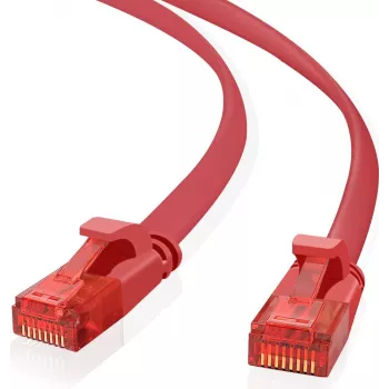 Patch kabelis helos Ultra Slim RJ-45 M-M 50 cm UTP Cat 6a plakans